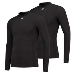 FUTURUM Thermoshirt Lange Mouwen Zwart 2-Pack