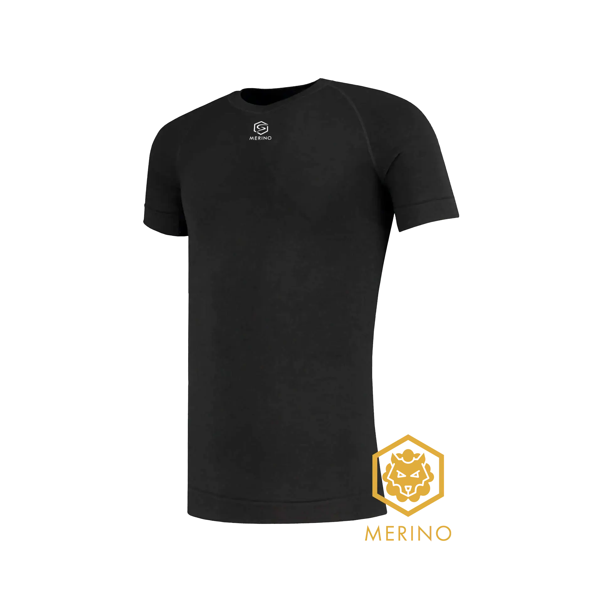 FUTURUM 4 SEASONS Merino Ondershirt Korte Mouwen Zwart