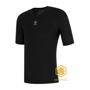 FUTURUM 4 SEASONS Merino Ondershirt Korte Mouwen Zwart