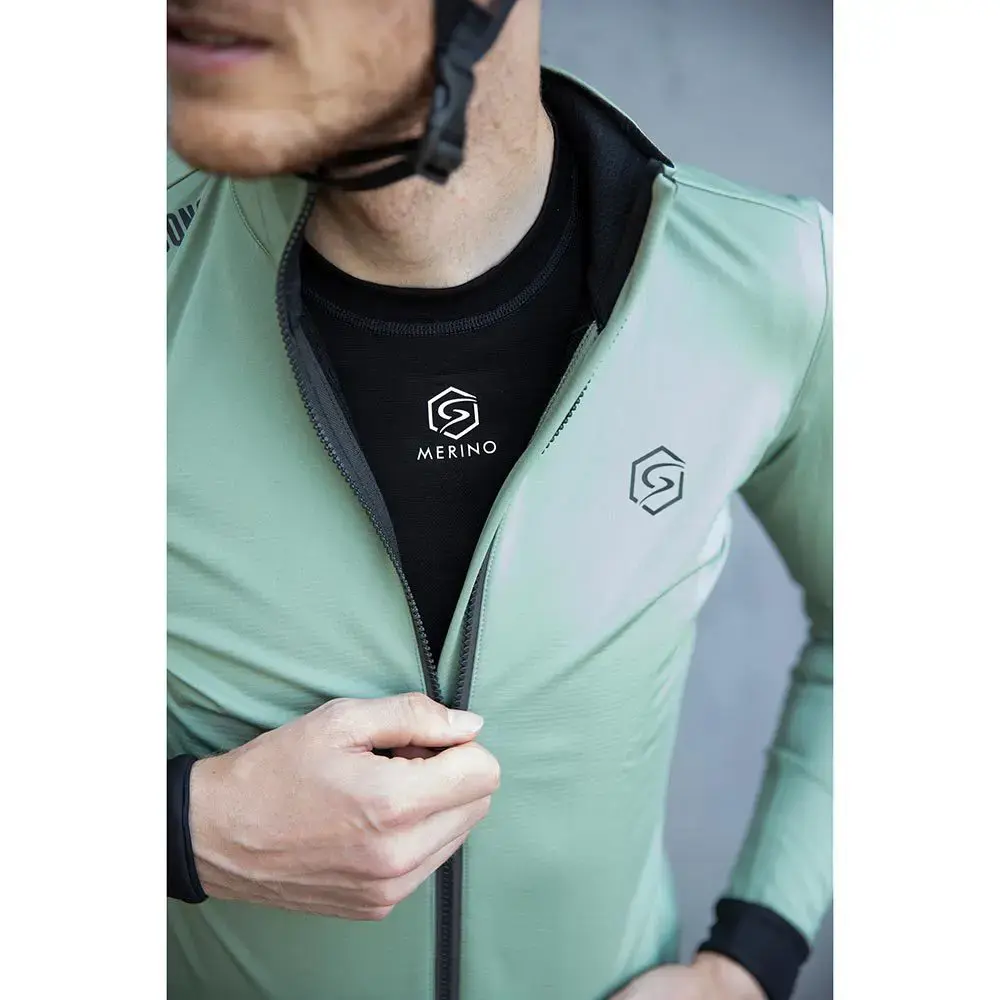 FUTURUM 4 SEASONS Warm Merino Thermoshirt Lange Mouwen Zwart Heren
