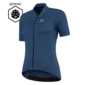 FUTURUM MARA Merino Fietsshirt Korte Mouwen Blauw Dames