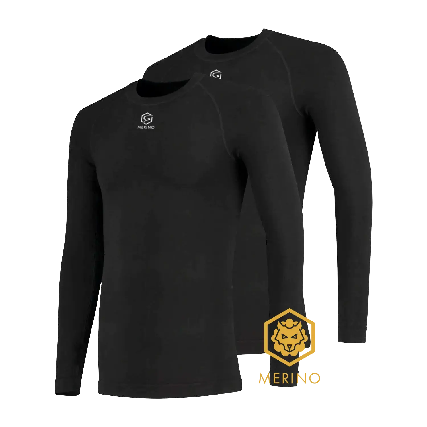 FUTURUM 4 SEASONS Warm Merino Thermoshirt Lange Mouwen 2-Pack Heren