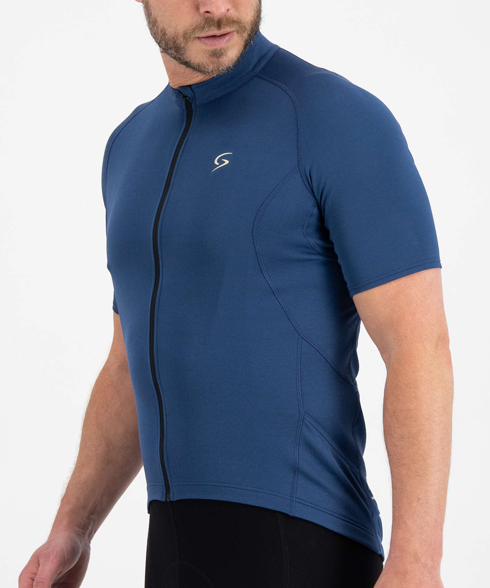 FUTURUM JORIS Merino Fietsshirt Korte Mouwen Blauw Heren