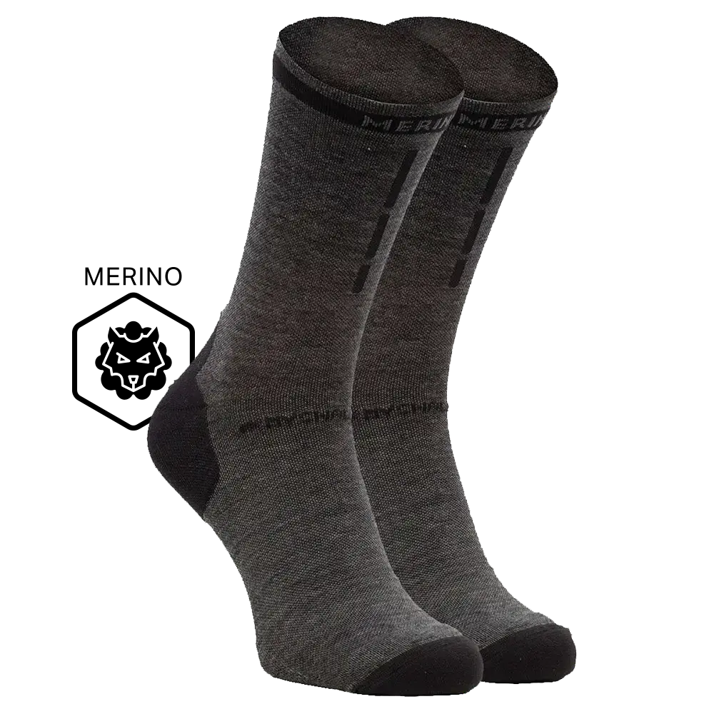 FUTURUM 4 SEASONS II Merino Fietssokken Grijs