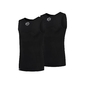 FUTURUM Xtra Cool Recycled Ondershirt Mouwloos Zwart Heren 2-Pack