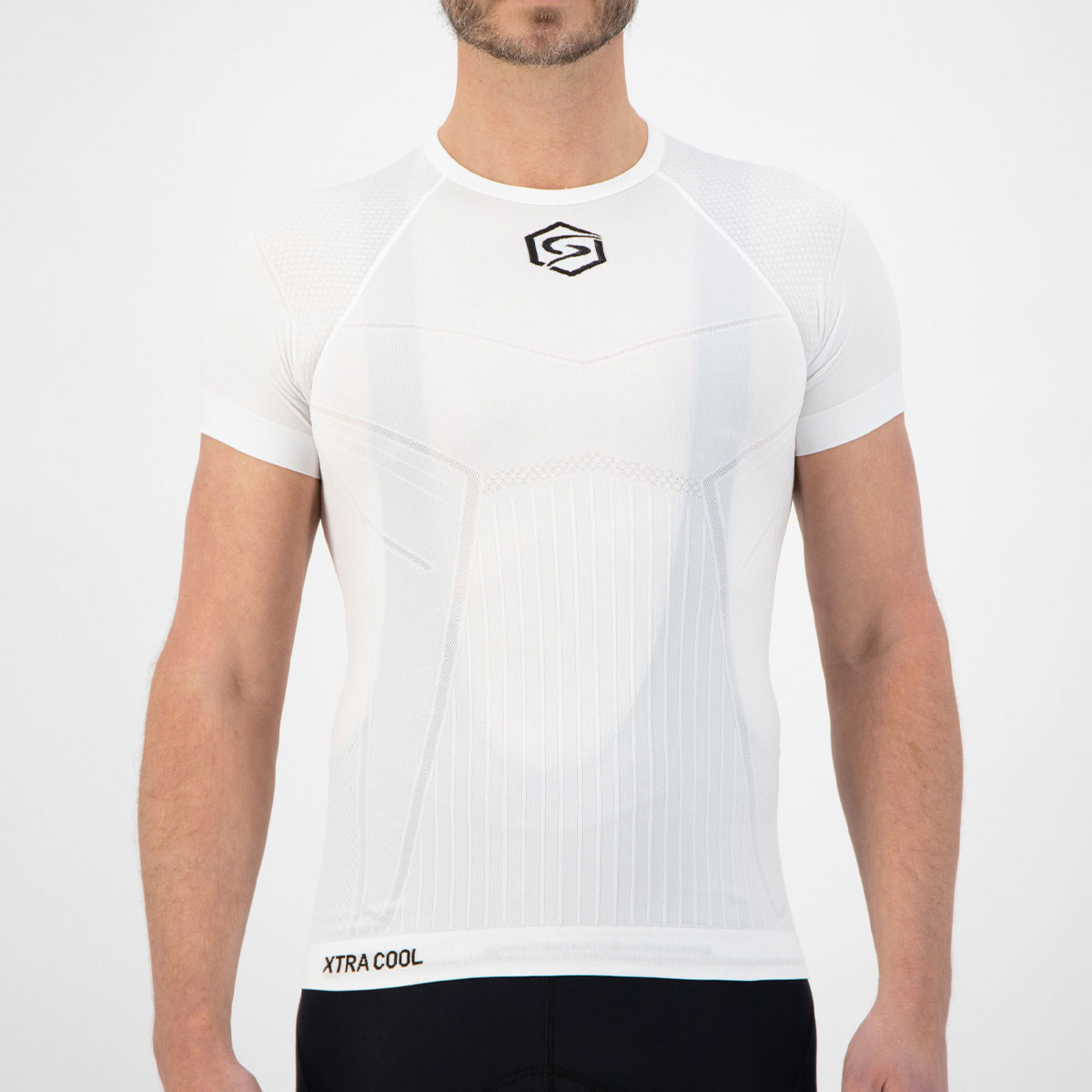 FUTURUM Xtra Cool Recycled Ondershirt Korte Mouwen Wit Heren