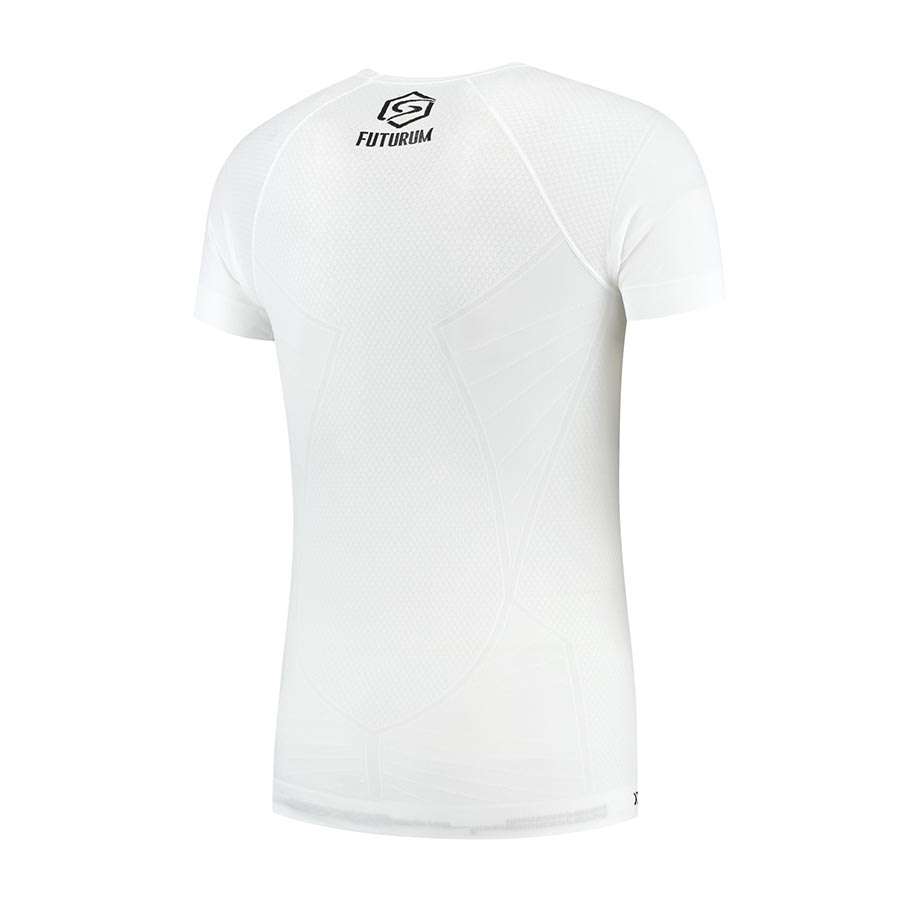 FUTURUM Xtra Cool Recycled Ondershirt Korte Mouwen Wit Heren