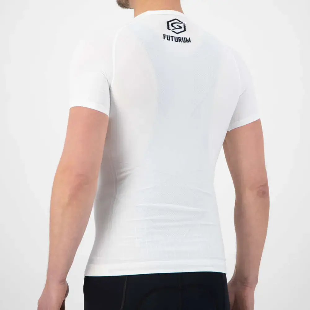 FUTURUM Recycled Ondershirt Korte Mouwen Wit Heren 2-Pack