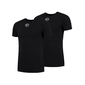 FUTURUM Recycled Ondershirt Korte Mouwen Zwart Heren 2-Pack
