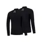 FUTURUM Recycled Thermoshirt Lange Mouwen Zwart Heren 2-Pack