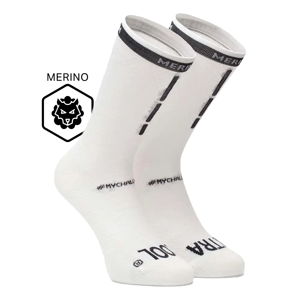 FUTURUM XTRA COOL Merino Fietssokken Wit