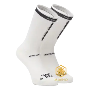 FUTURUM XTRA COOL Merino Fietssokken Wit/Zwart