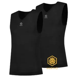FUTURUM 4 SEASONS Merino Ondershirt Mouwloos Zwart 2-Pack