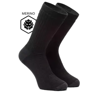 FUTURUM 4 SEASONS Merino Fietssokken Extra Warm Zwart