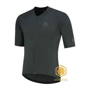 FUTURUM JONA Merino Fietsshirt Korte Mouwen Donkergrijs Heren