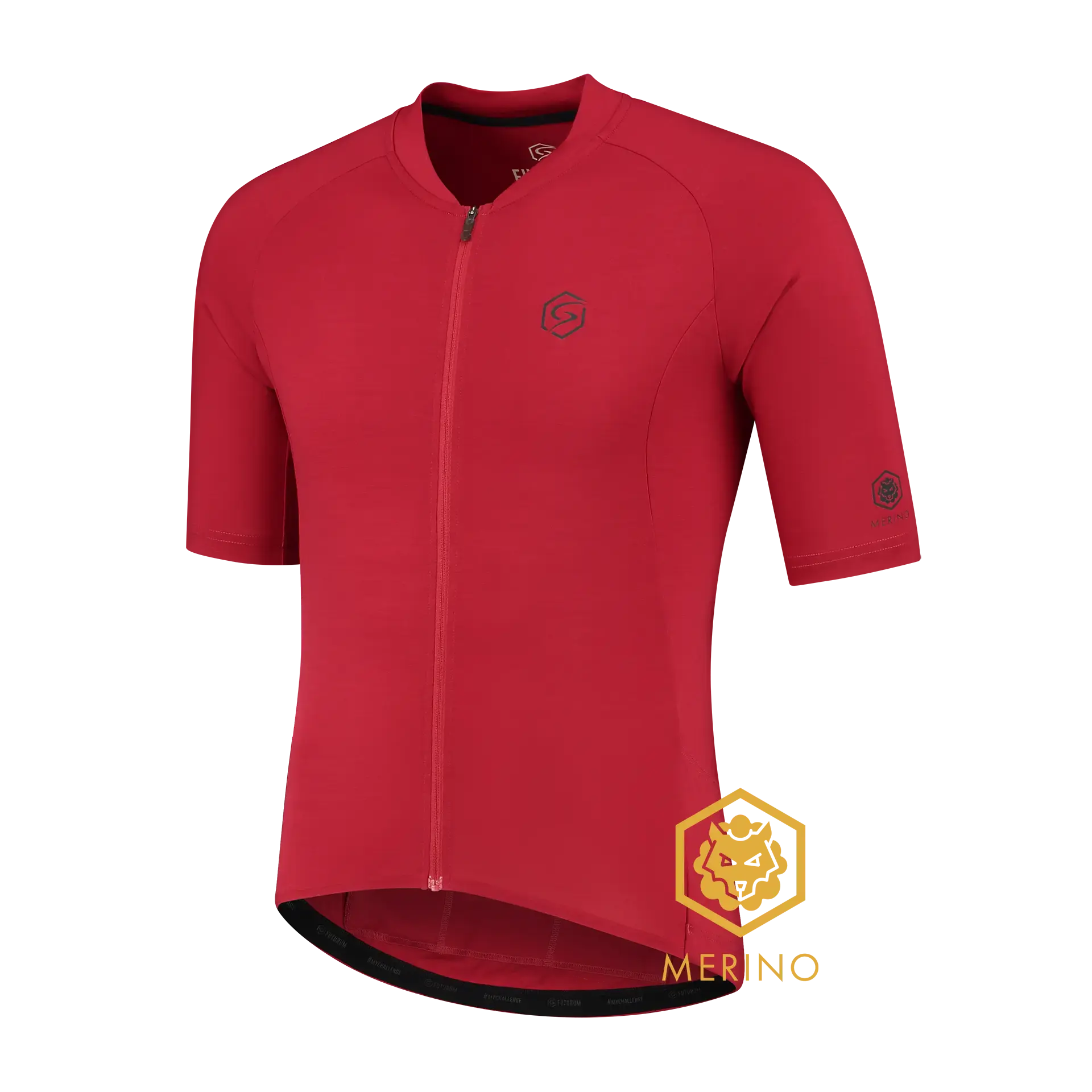 FUTURUM JONA Merino Fietsshirt Korte Mouwen Rood Heren
