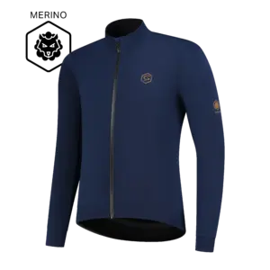 FUTURUM 4 SEASONS PRO Merino Fietsjack Donkerblauw Heren