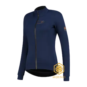 FUTURUM 4 SEASONS PRO Merino Fietsjack Donkerblauw Dames