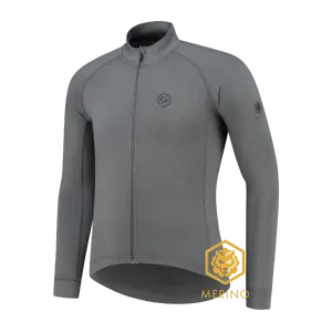FUTURUM JONA Merino Fietsshirt Lange Mouwen Grijs Heren