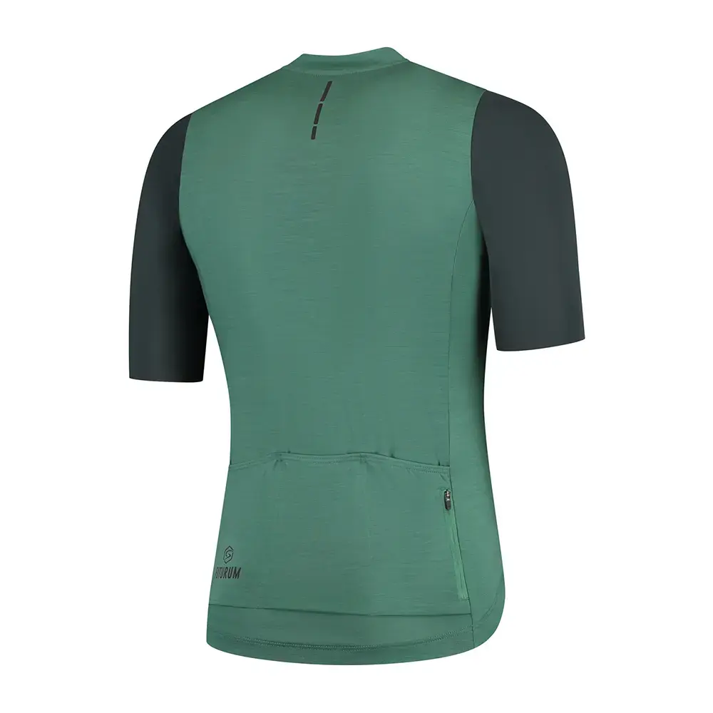 FUTURUM JORIS PRO Merino Fietsshirt Korte Mouwen Groen Heren