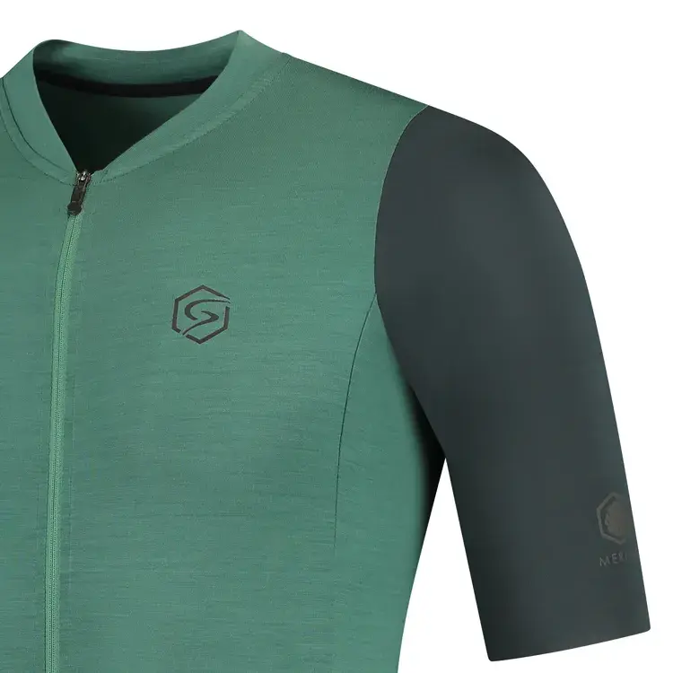FUTURUM JORIS PRO Merino Fietsshirt Korte Mouwen Groen Heren