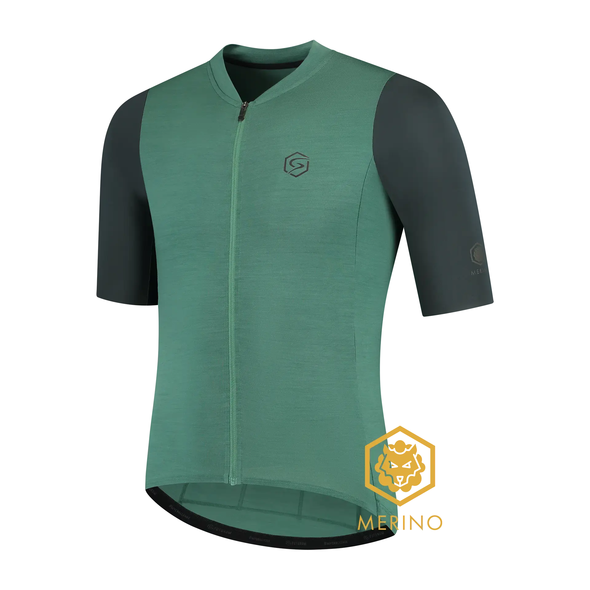 FUTURUM JORIS PRO Merino Fietsshirt Korte Mouwen Groen Heren