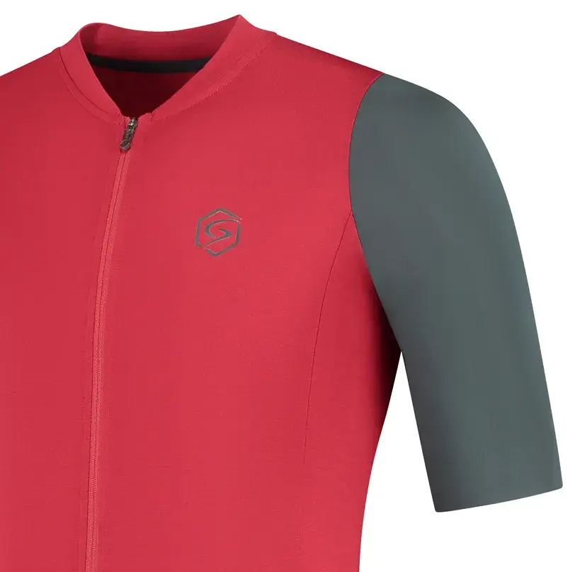 FUTURUM JORIS PRO Merino Fietsshirt Korte Mouwen Rood Heren