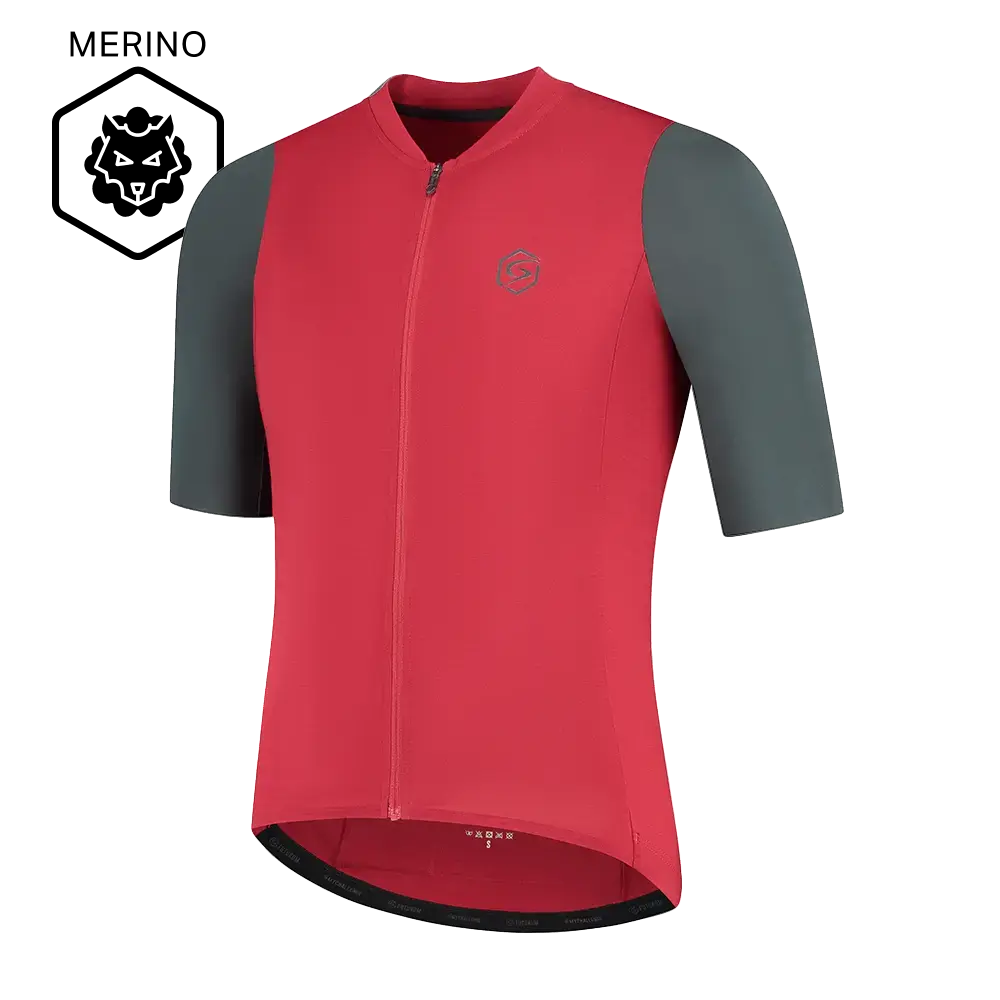 FUTURUM JORIS PRO Merino Fietsshirt Korte Mouwen Rood Heren