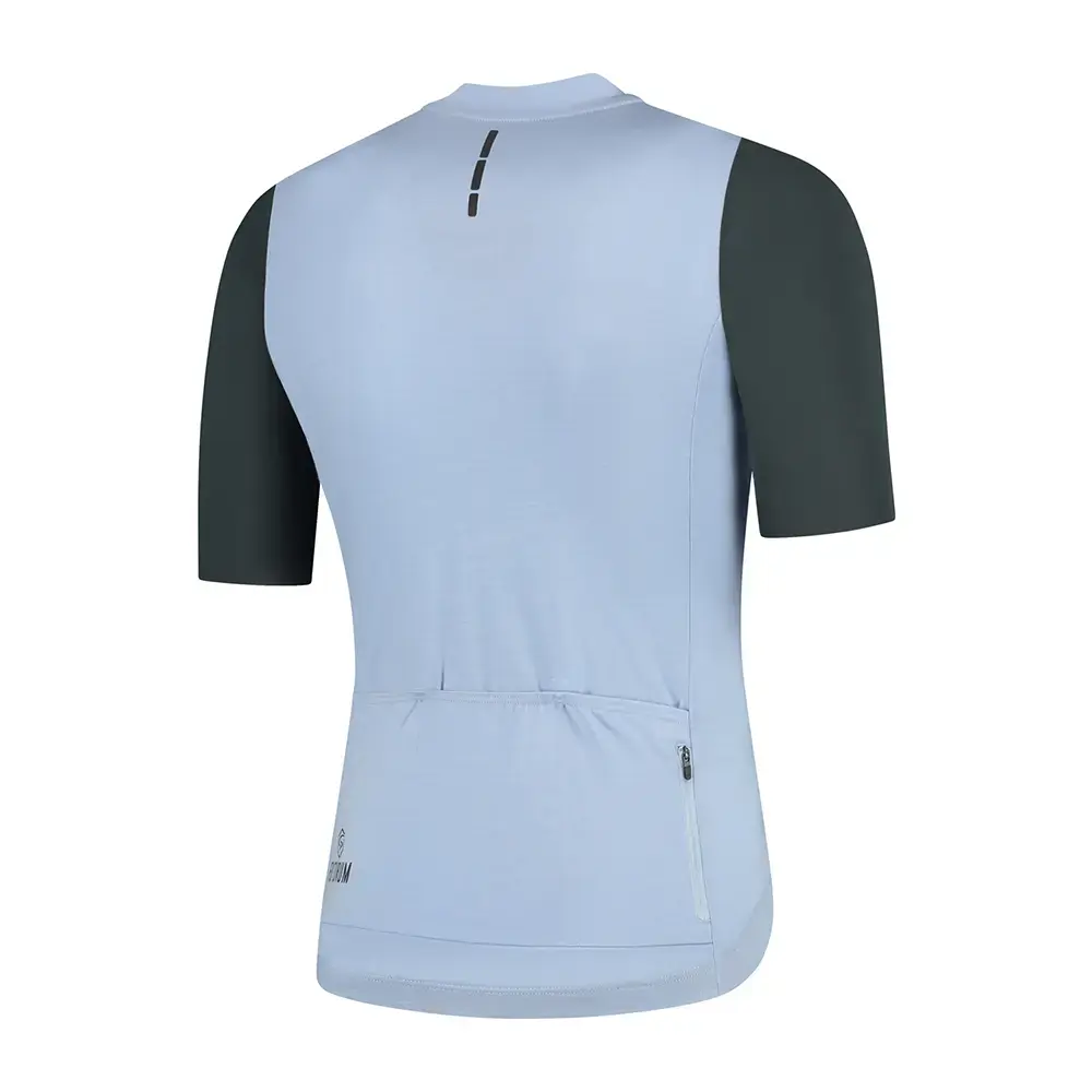 FUTURUM JORIS PRO Merino Fietsshirt Korte Mouwen Lichtblauw Heren