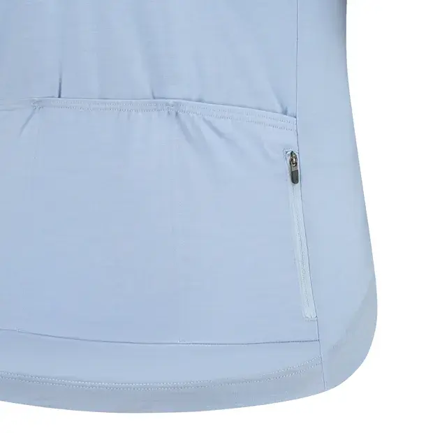 FUTURUM JORIS PRO Merino Fietsshirt Korte Mouwen Lichtblauw Heren