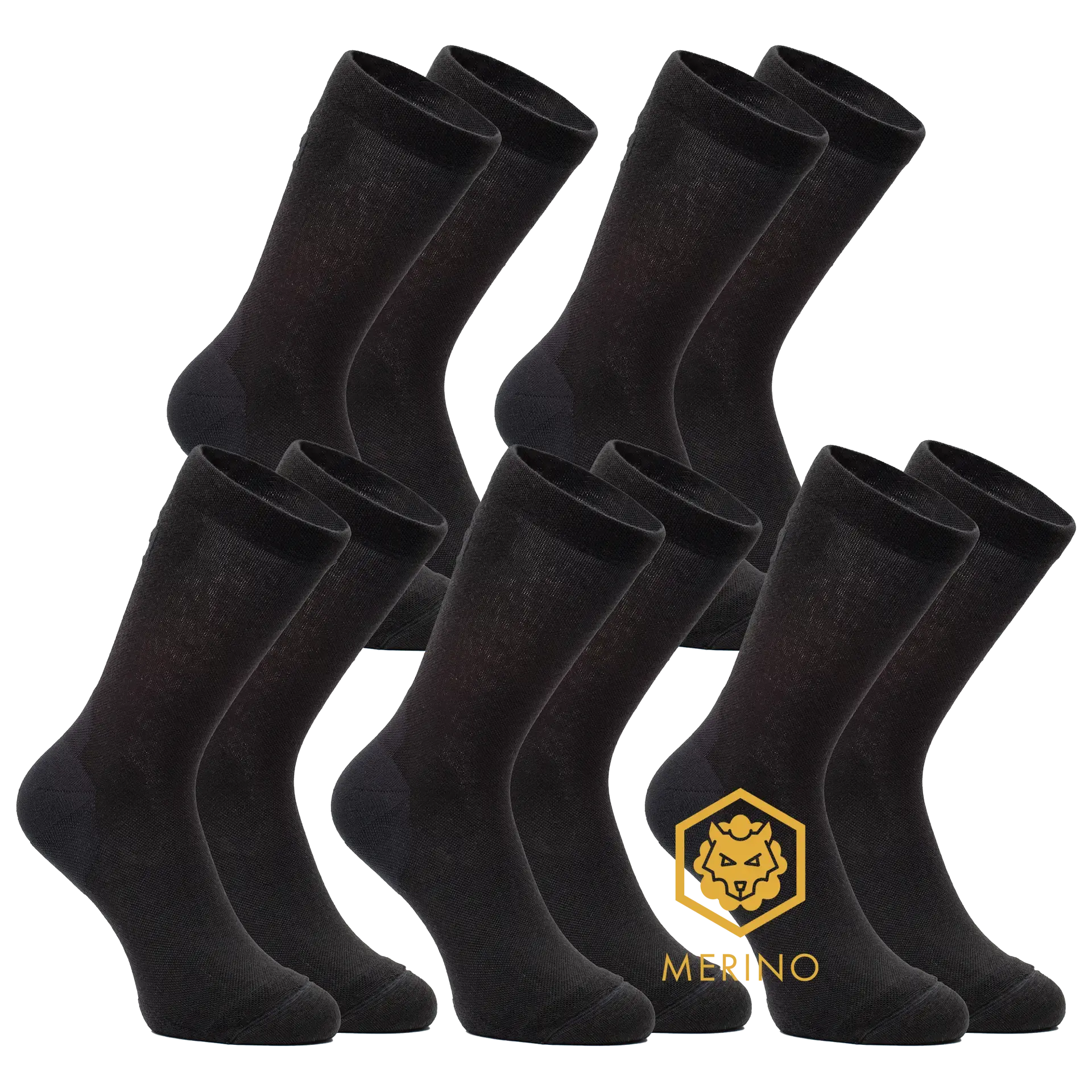 FUTURUM 4 SEASONS III Merino 5-Pack Fietssokken Zwart
