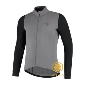 FUTURUM JORIS PRO Merino Fietsshirt Lange Mouwen Grijs Heren