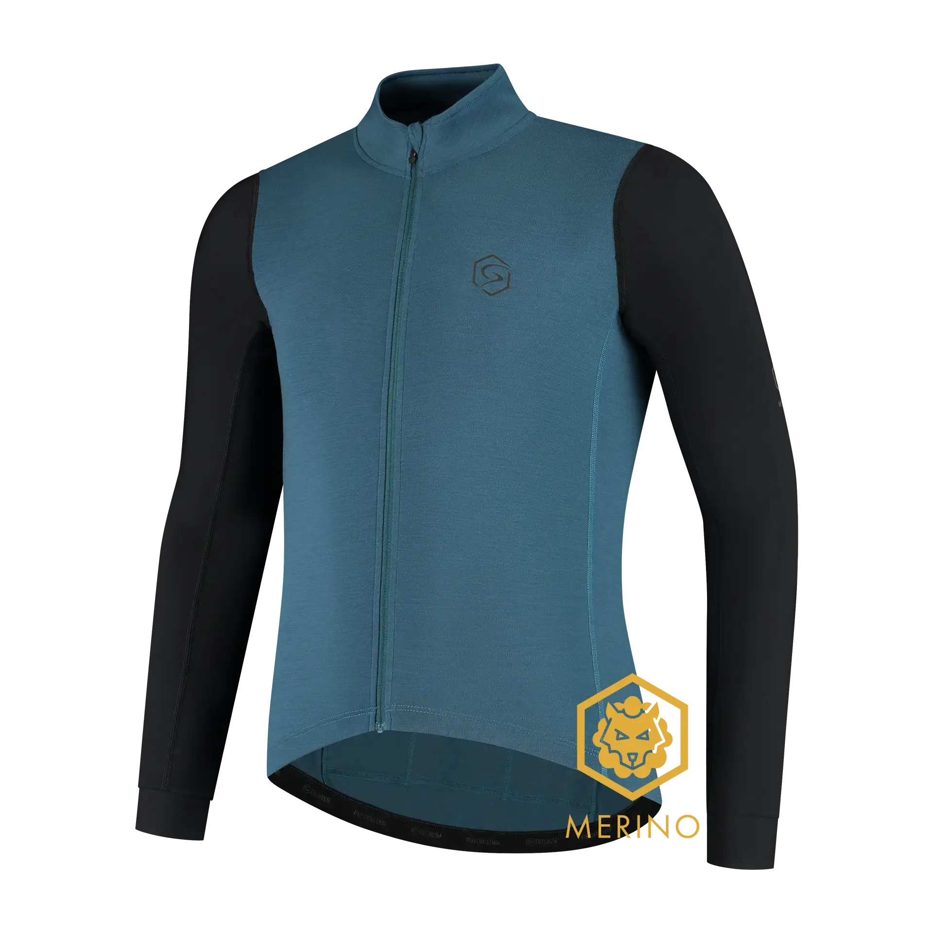 FUTURUM JORIS PRO Merino Fietsshirt Lange Mouwen Blauw Heren