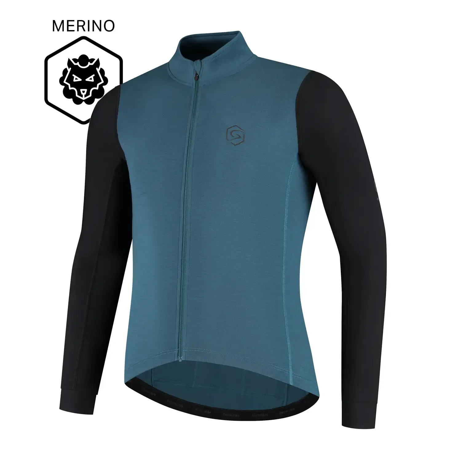 FUTURUM JORIS PRO Merino Fietsshirt Lange Mouwen Blauw Heren