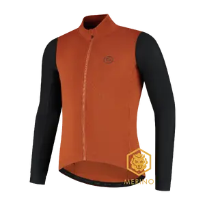 FUTURUM JORIS PRO Merino Fietsshirt Lange Mouwen Oranje Heren