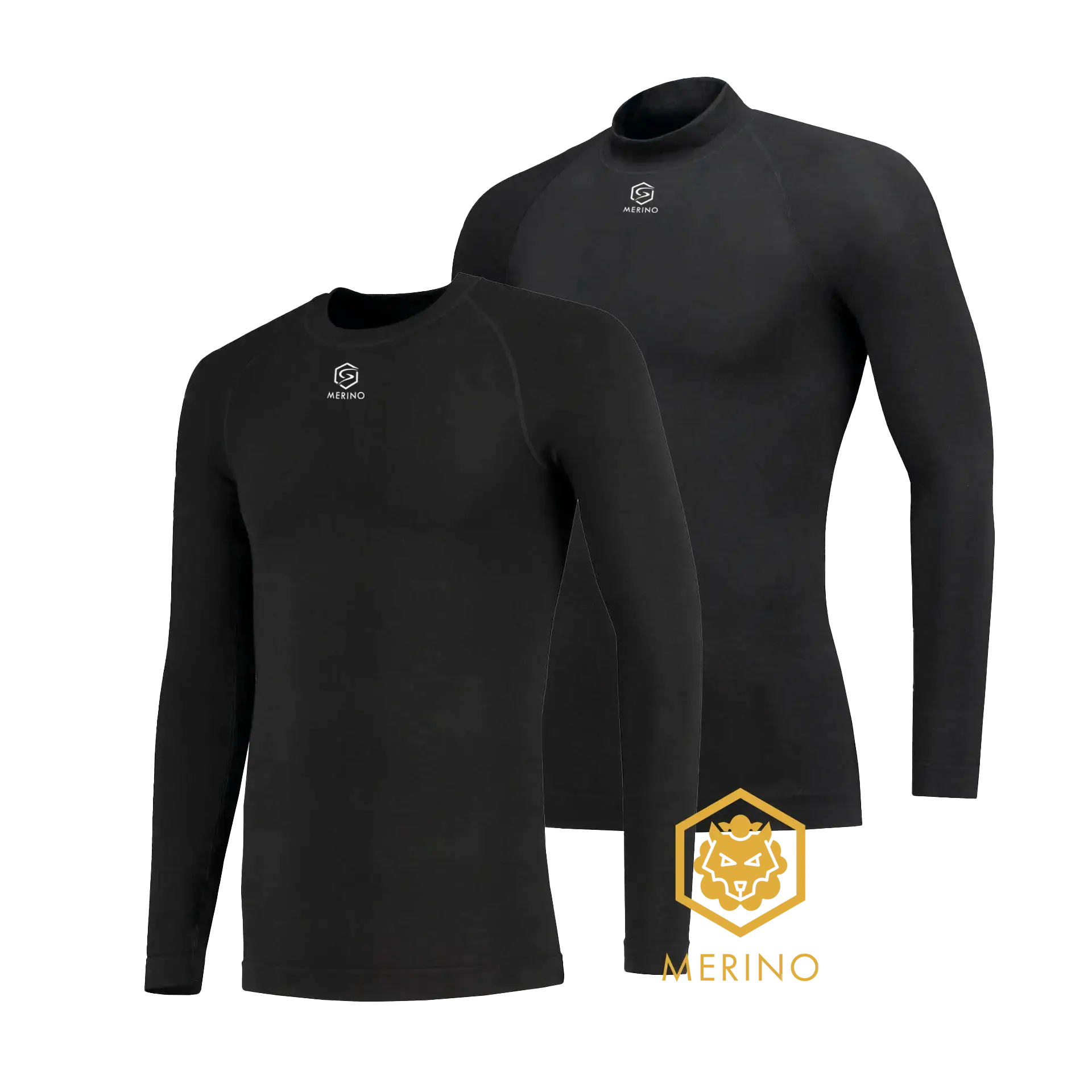 FUTURUM 4 SEASONS Warm & Extra Warm Merino Thermoshirt 2-Pack Heren