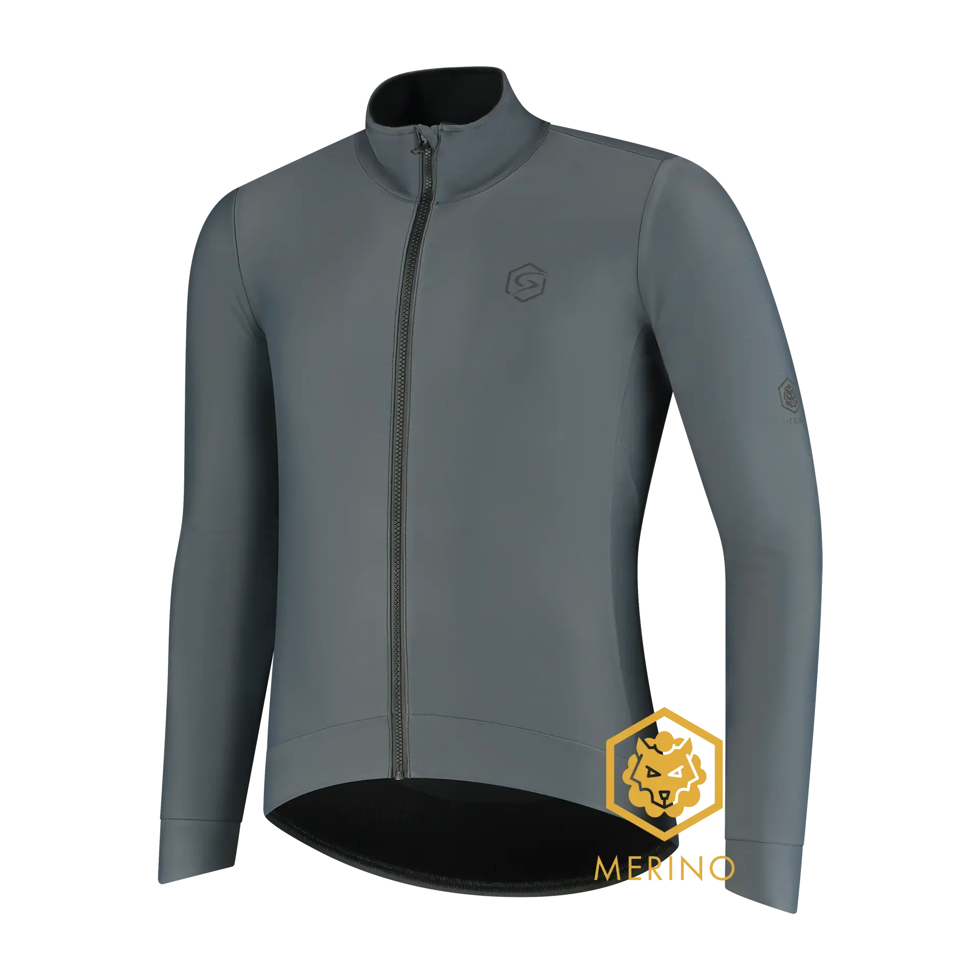 FUTURUM 4 SEASONS PRO Merino Fietsjack Donkergrijs Heren