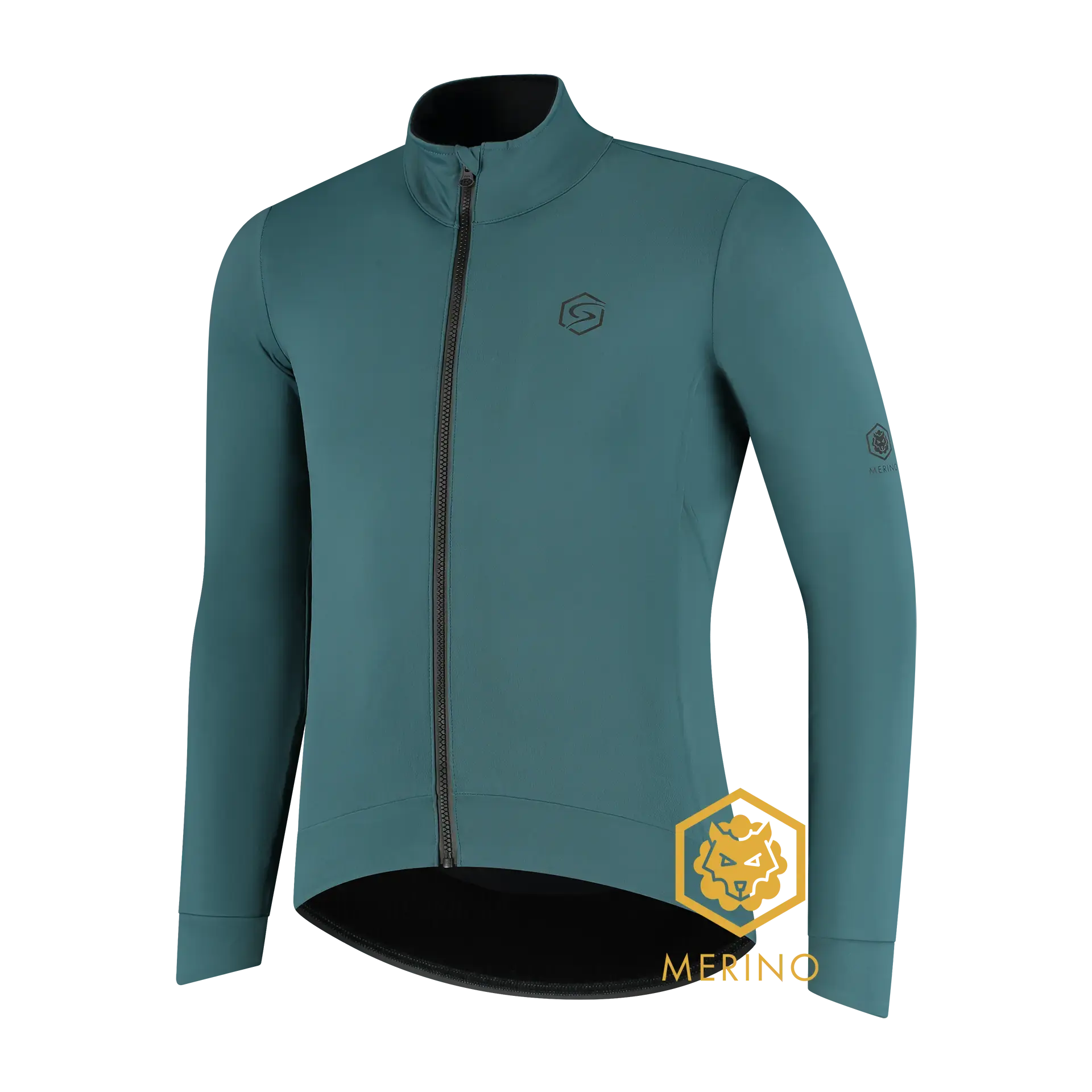 FUTURUM 4 SEASONS PRO Merino Fietsjack Groen/Blauw Heren