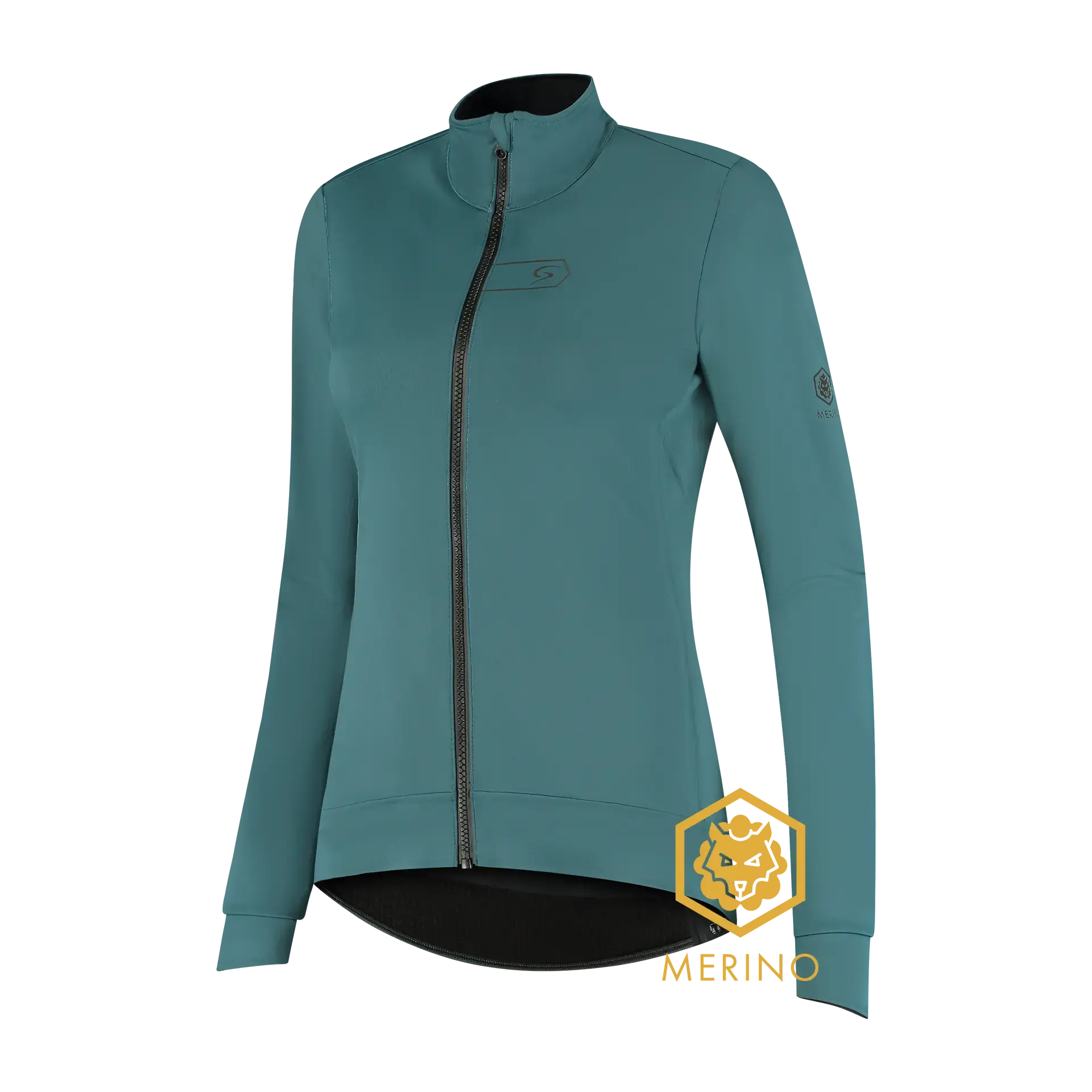 FUTURUM 4 SEASONS PRO Merino Fietsjack Groen/Blauw Dames