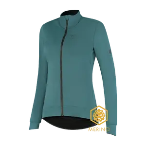 FUTURUM 4 SEASONS PRO Merino Fietsjack Groen/Blauw Dames