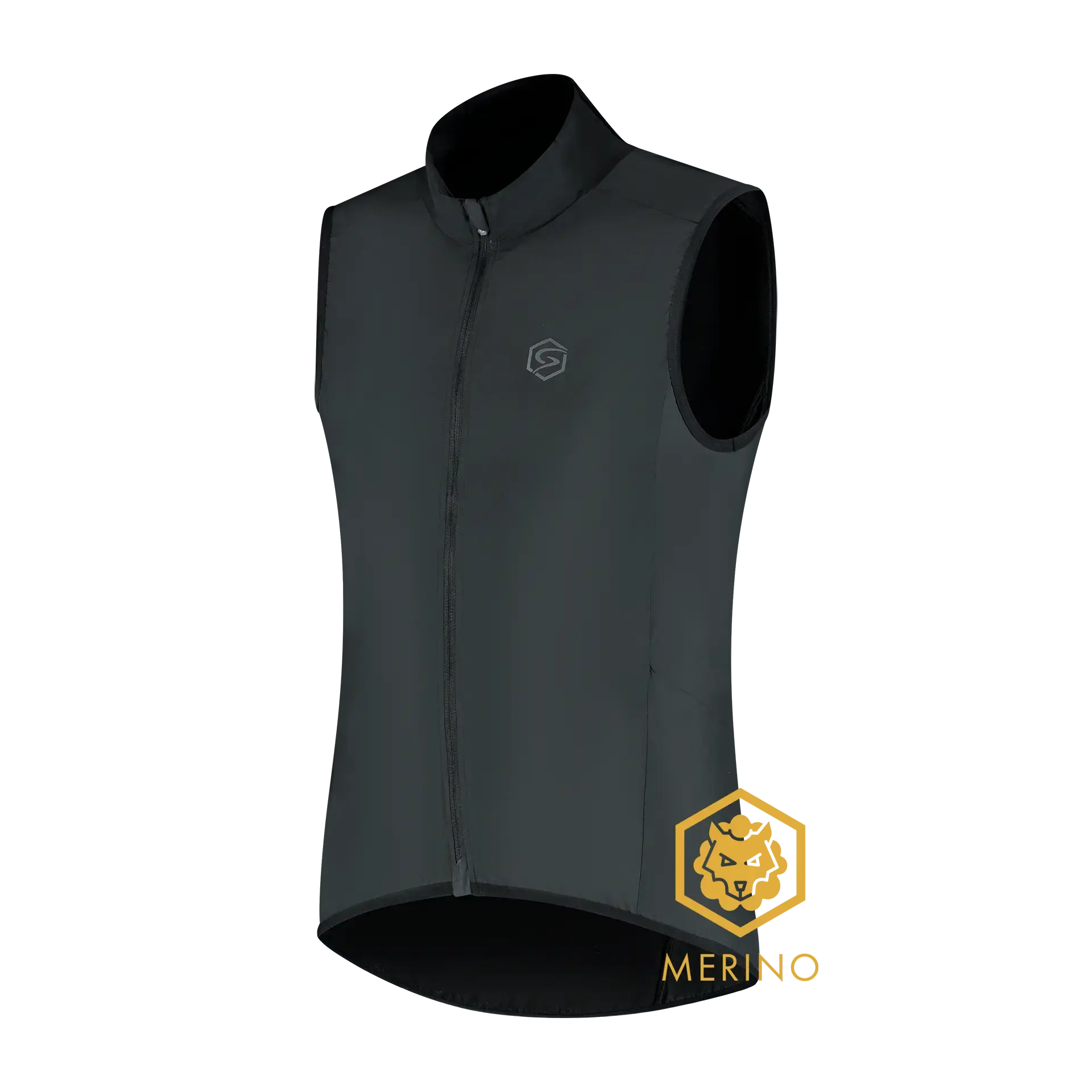 FUTURUM Superlight Merino Windvest II Zwart