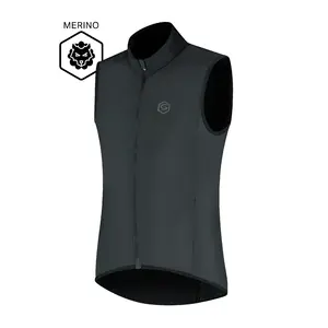 FUTURUM Superlight Merino Windvest II Zwart