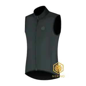 FUTURUM Superlight Merino Windvest II Zwart