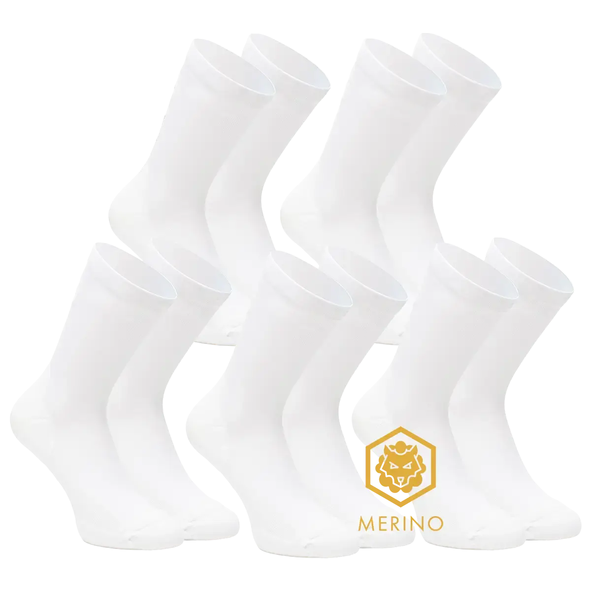 FUTURUM 4 SEASONS III Merino 5-Pack Fietssokken Wit