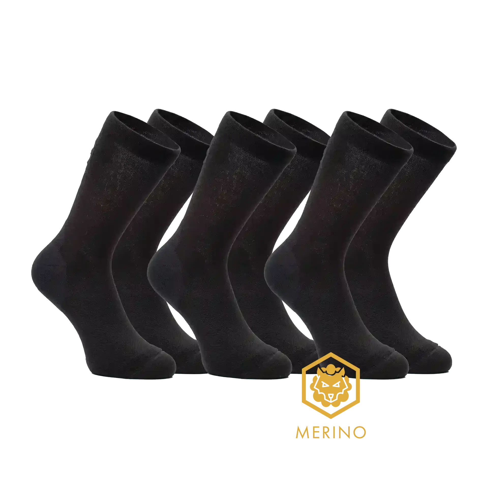 FUTURUM 4 SEASONS III Merino 3-Pack Fietssokken Zwart