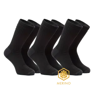 FUTURUM 4 SEASONS Merino 3-Pack Fietssokken Extra Warm Zwart