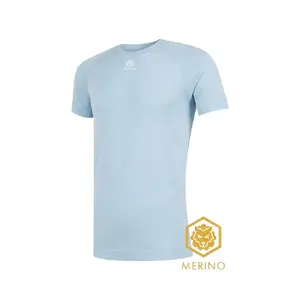 FUTURUM 4 SEASONS Merino Ondershirt Korte Mouwen Lichtblauw