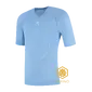 FUTURUM 4 SEASONS Merino Ondershirt Korte Mouwen Lichtblauw — afbeelding 1