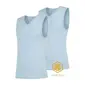 FUTURUM 4 SEASONS Merino Ondershirt Mouwloos Lichtblauw 2-Pack — afbeelding 1