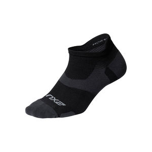 2XU Vectr Light Cushion No Show Compressiesokken Zwart/Grijs